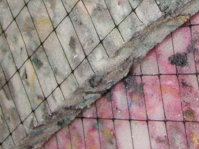 Carpet cushion netting